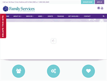 Tablet Screenshot of familyservicesinc.net